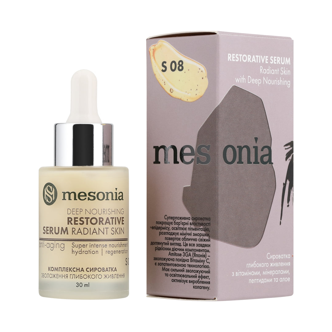 Deep nutrition and regeneration serum with vitamins, minerals, peptides and aloe