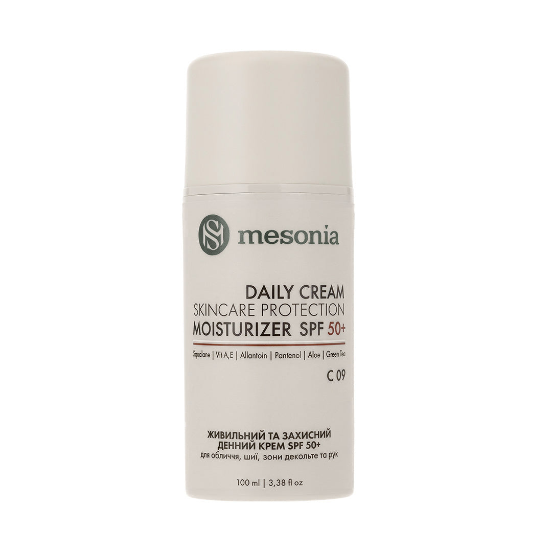 SPF 50+ Живильний крем для обличчя та декольте