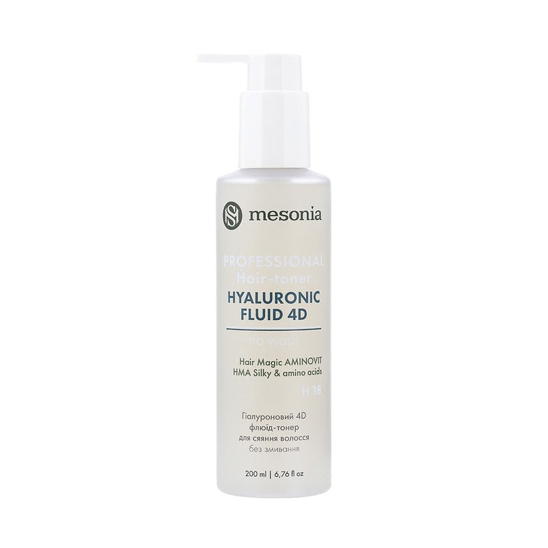 Hyaluronic 4D fluid toner for hair with a Japanese complex of amino acids and peptides