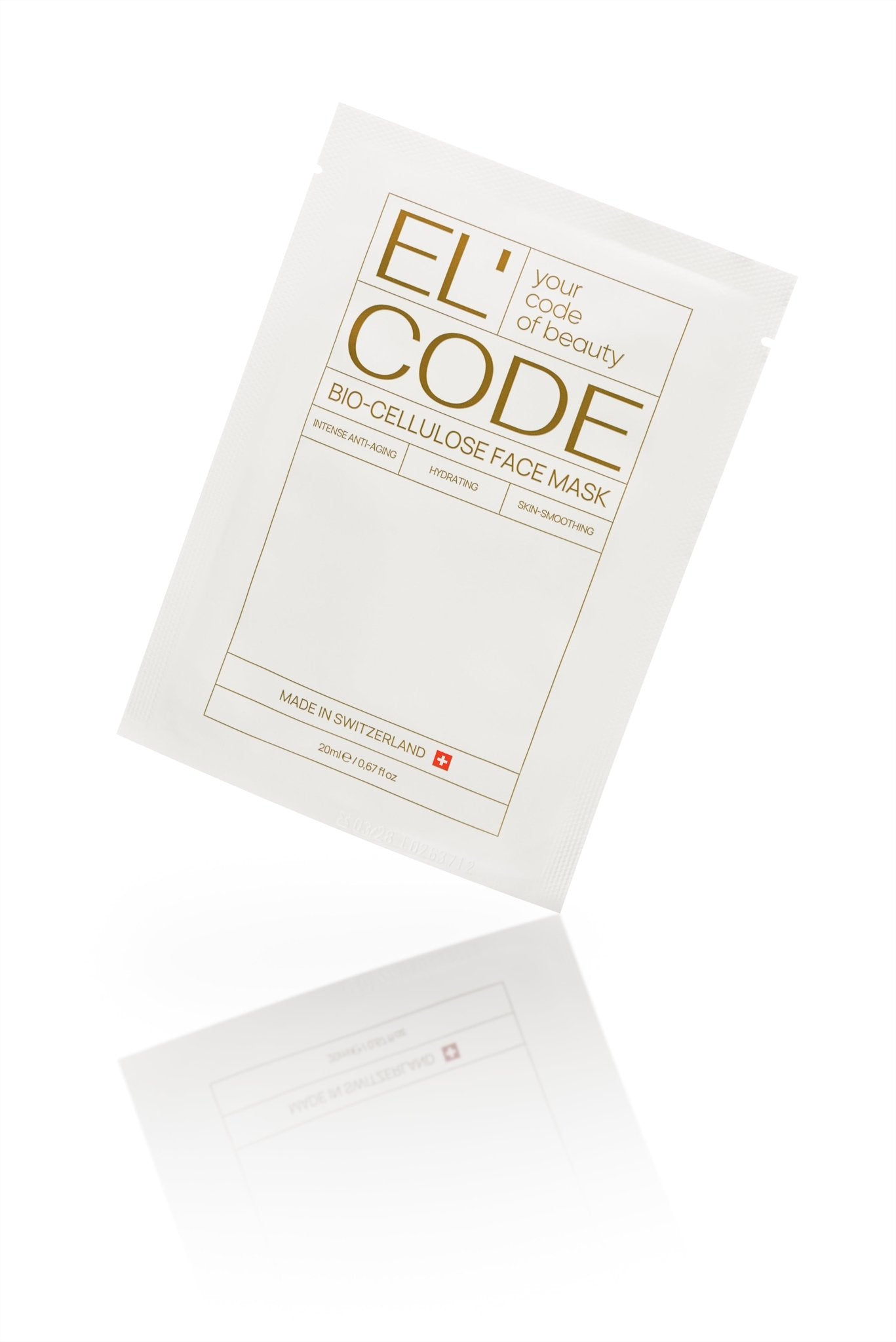 Антивозрастная биоцеллюлозная маска для лица El'Code