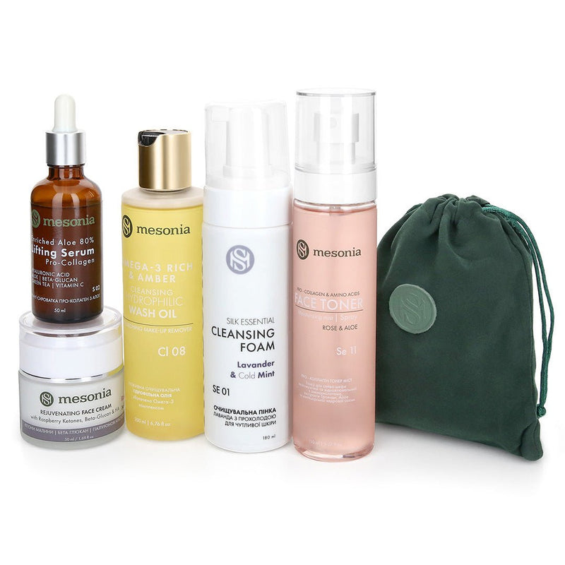 Set04: Professional skincare set with Aloe complex for daily care of atopic skin