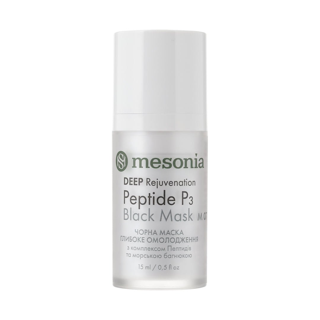 Black Mask Deep Rejuvenation with Peptide Complex, Sea Mud, Vitamin C and Vitamin Complex, L-Carnitine L-Tartrate Squalene, Aloe - buy in Ukraine | Price in the shop Mesonia Black Mask Deep Rejuvenation with Peptide Complex, Sea Mud, Vitamin C and Vitamin Complex, L-Carnitine L-Tartrate Squalene, Aloe - buy in Ukraine | Price in the shop Mesonia