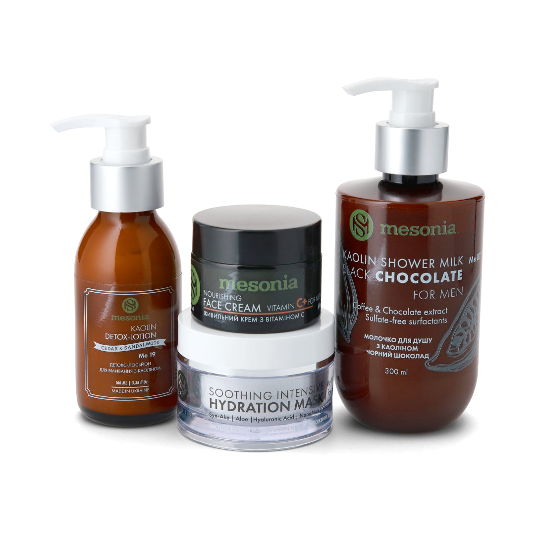 Set 15: Comprehensive Deep Care Set for Men "Detox and Intensive Nourishment"