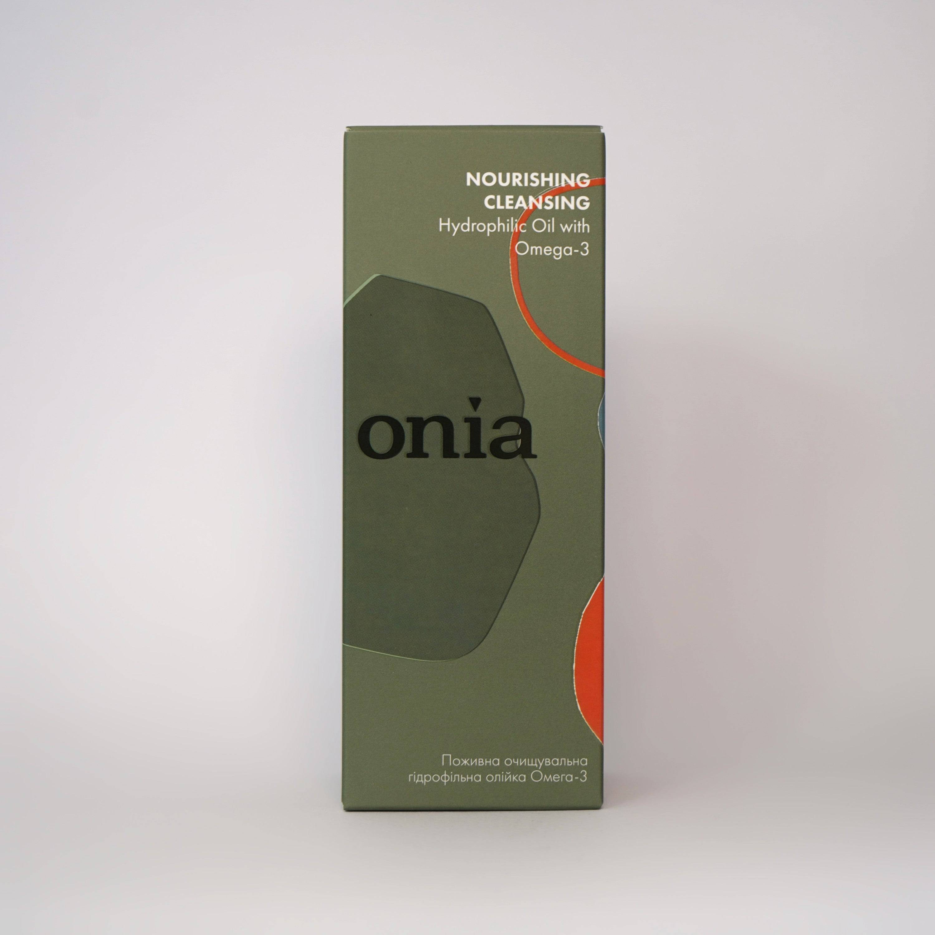 Поживна збагачена очищувальна гідрофільна олійка Омега-3, амбра, вітаміни, екстракти - Mesonia