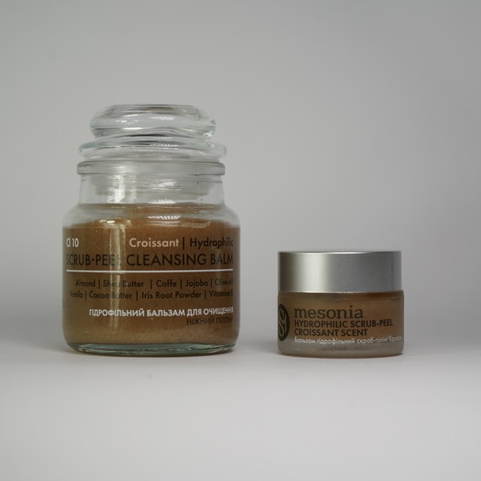 Hydrophilic Scrub-Peel Croissant Scent   Amber, Nature Oil & Phyto Extracts, Silver-enriched