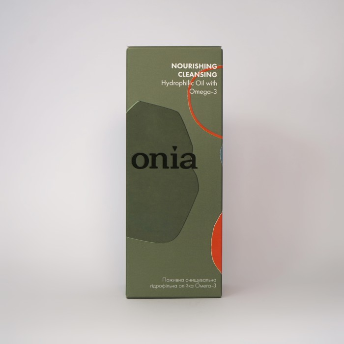 Поживна збагачена очищувальна гідрофільна олійка Омега-3, амбра, вітаміни, екстракти